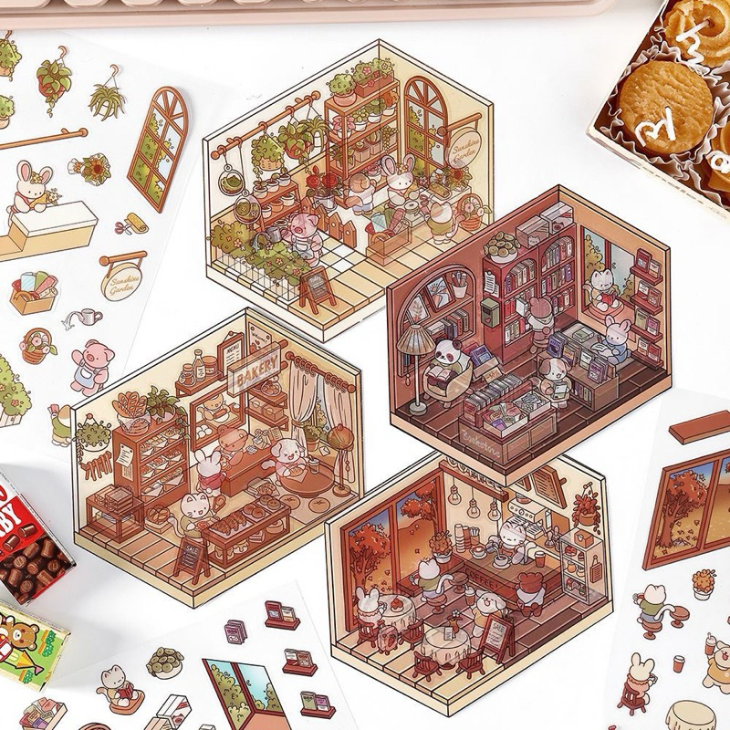 

sticker landscape | mainan anak tempel