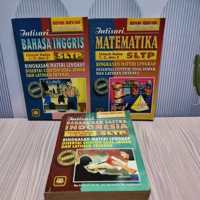 Buku Paket Anak Sekolah bahasa inggris matematika bahasa indonesia Preloved original