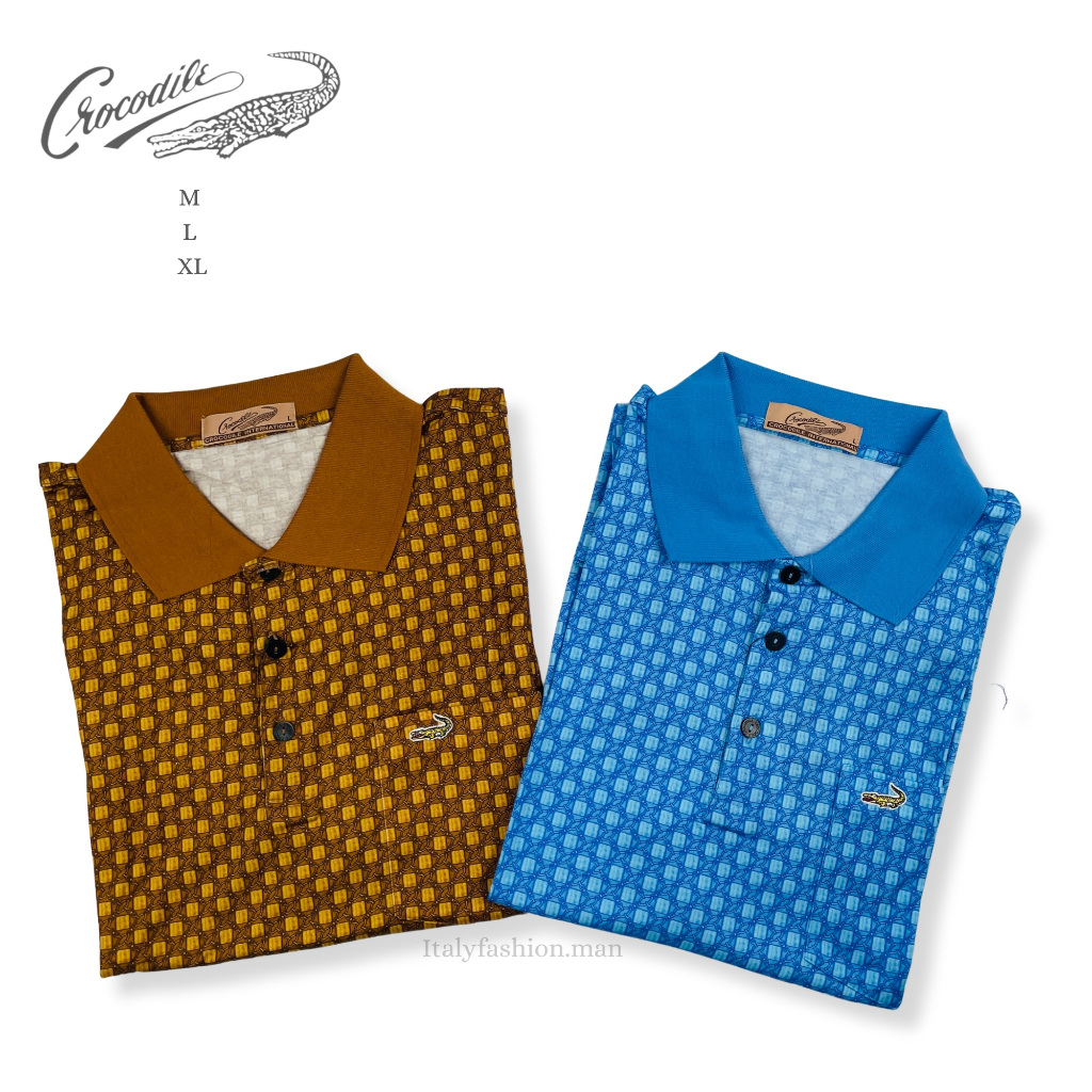 CROCODILE Kaos Pendek Polo Emas Pria 1601 Original