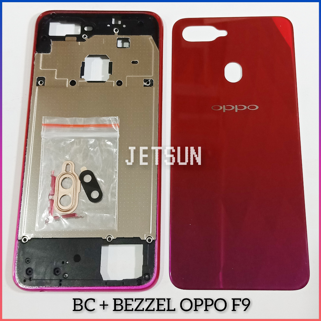RJ2 BACKDOOR + BEZZEL OPPO F9 ORI