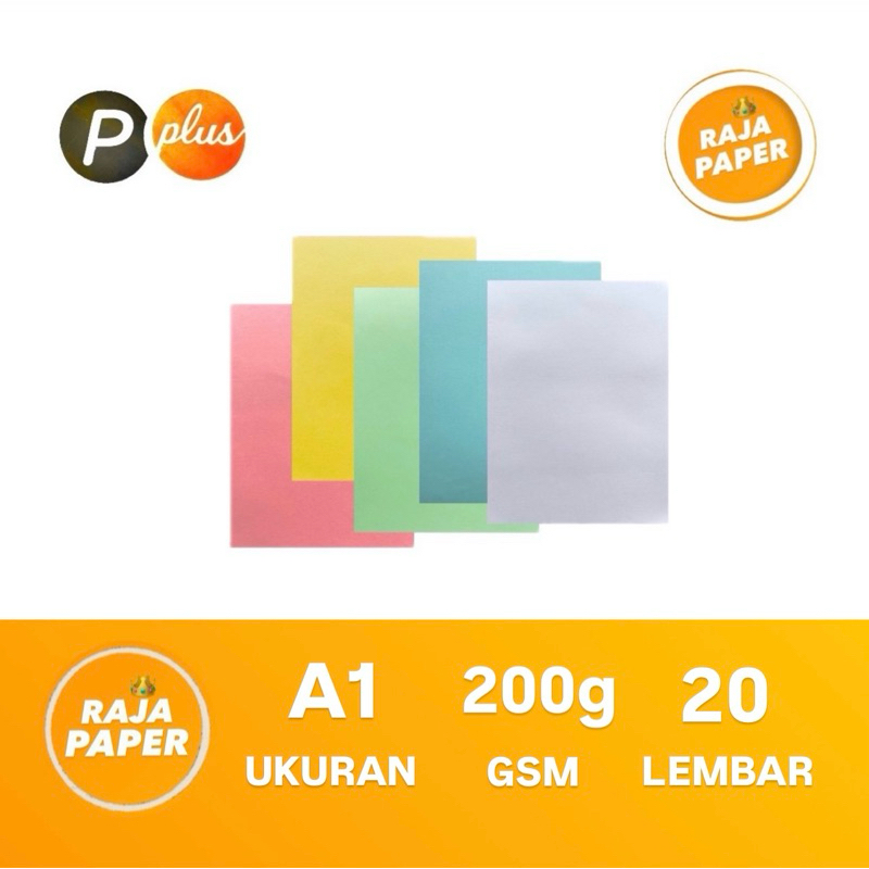 

Kertas Kartu TIK Ukuran A1 20 lembar 200 Gsm Gr Gram By PAPER PLUS ( 841 Mm x 594 Mm ) / ( 84.1 Cm x 59.4 Cm ) 20 Lbr 20 Pcs Kertas HVS BC Manila Karton Kartu TIK Card Thick