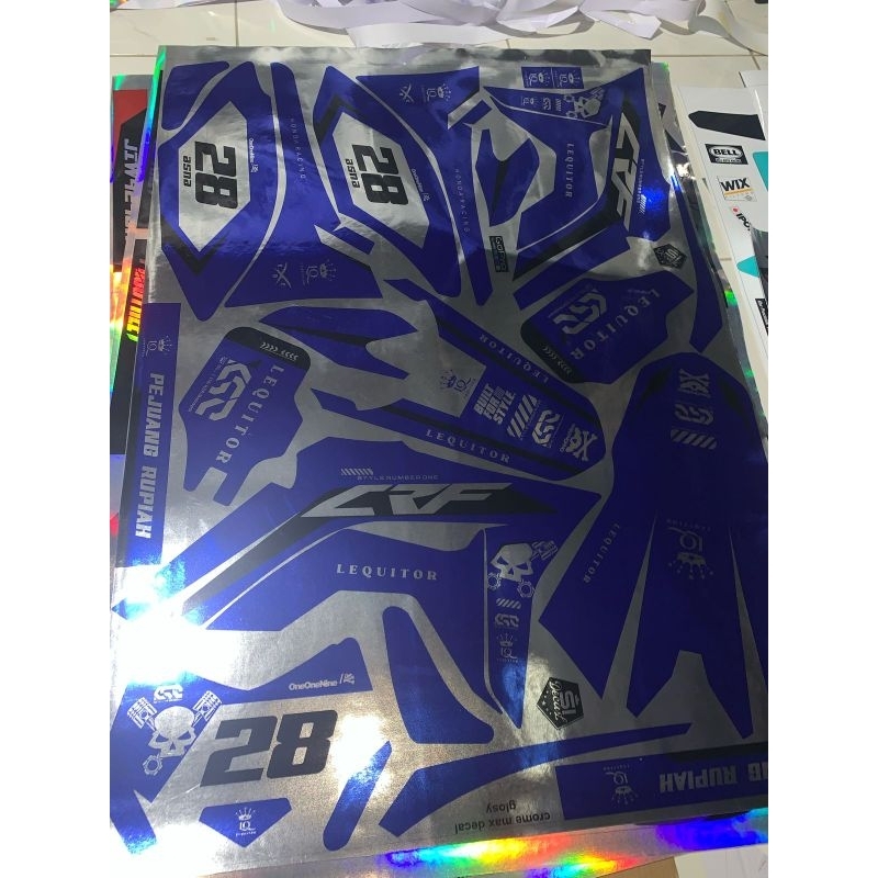 decal stiker crf 150L crome mirror full body custom bagus keren terjangkau