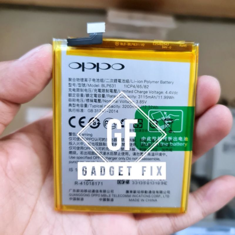 Baterai Batre Oppo BLP631 Original HP Oppo F3 CPH1609 Battery Batrei Opo
