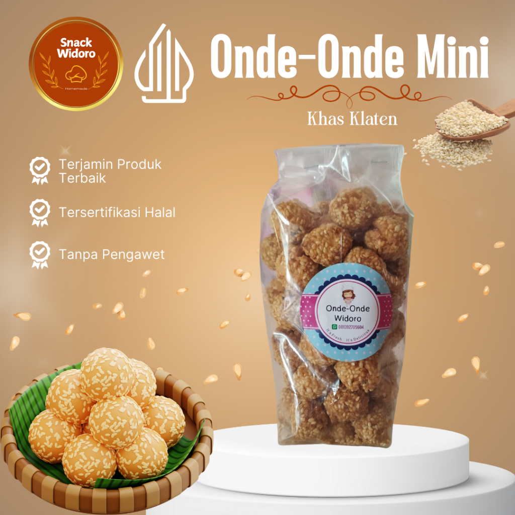 

[COD] ONDE-ONDE MINI GURIH RENYAH KHAS KLATEN - GRATIS ONGKIR - Snack Widoro