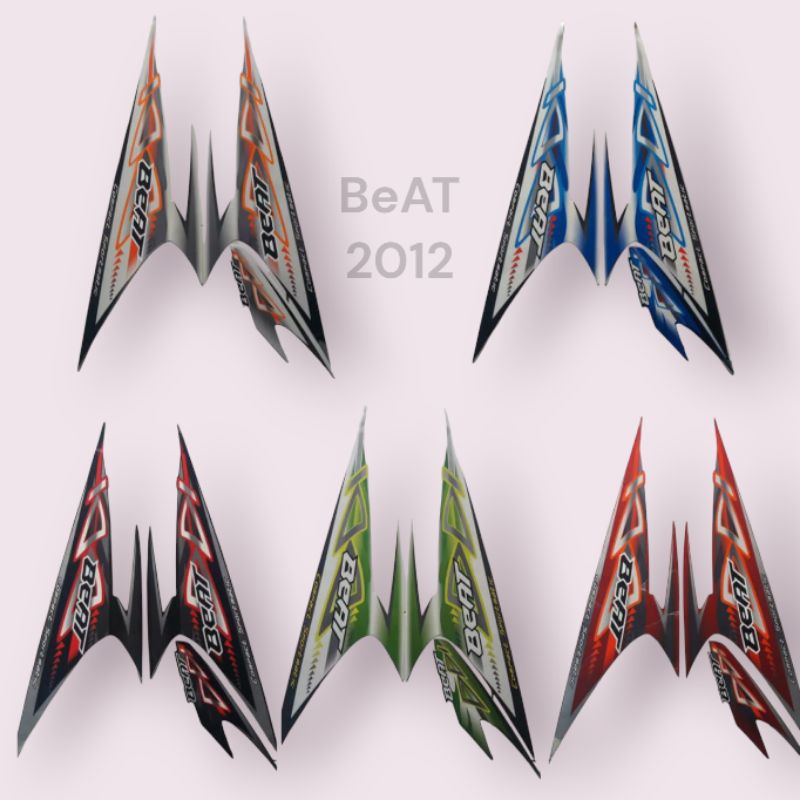 stiker striping skotlet lis body motor honda beat karbu tahun 2012