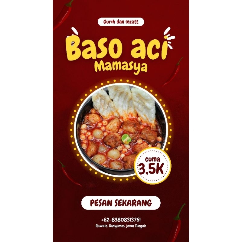 

baso aci original ayam suirr baso aci mozarella viral gratis ongkir pengiriman dari banyumas