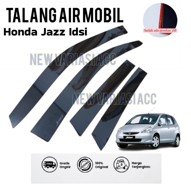 Talang Air Mobil Honda Jazz Idsi Tahun 2003-2007 Model Flat Rata Datar