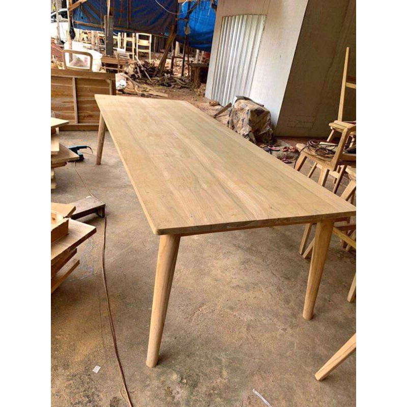 Meja Makan Minimalis Kayu Jati Abangan Perhutani