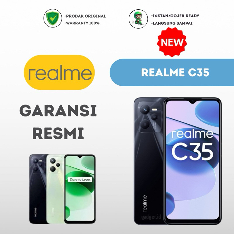 Realme C35 4/64 4/128 Garansi resmi realme indonesia 1 th