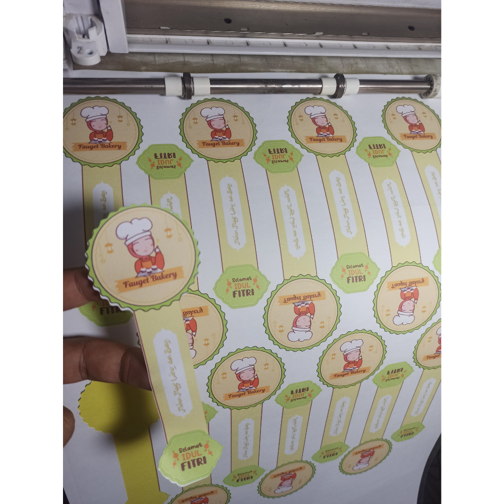 

Sticker Panjang Segel Makanan isi 20pcs Label Stiker Segel/label kemasan