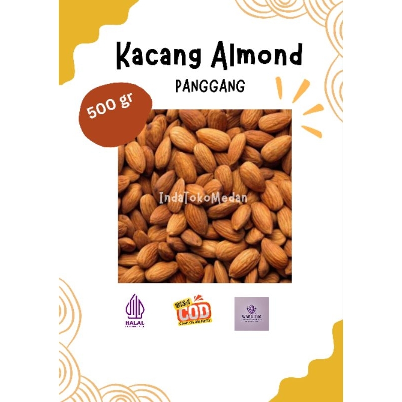 

KACANG ALMOND 500 GRAM PANGGANG BLUE DIAMOND PREMIUM KACANG ALMOND SEDAP ALMOND ROASTED OLEH OLEH HAJI UMROH