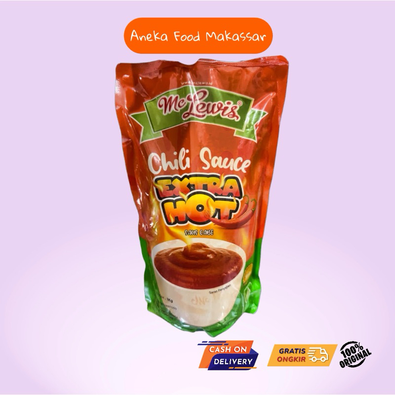 

ME LEWIS CHILI SAUCE EXTRA HOT 1 kg MAKASSAR