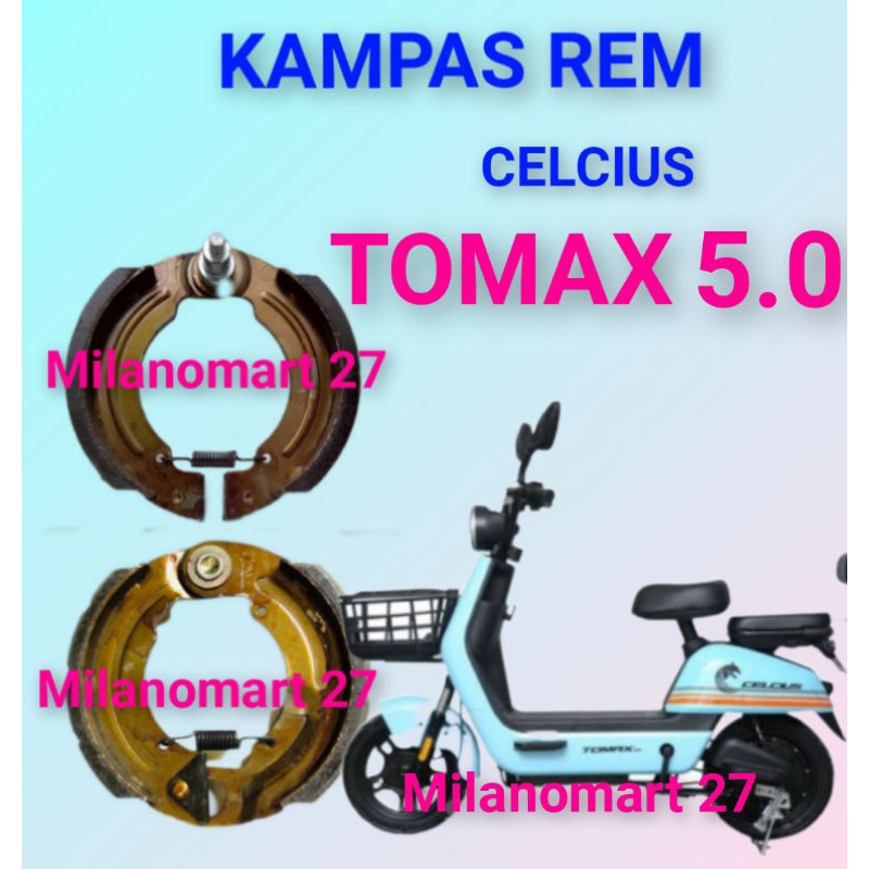 kampas rem Celcius tomax 5.0 kampas rem sepeda listrik CELCIUS TOMAX 5.0