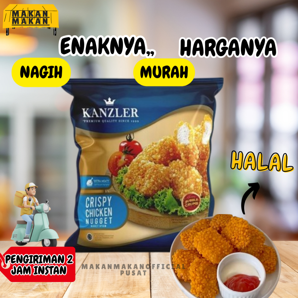 

PROMO Kanzler Crispy Chicken Nuget uk 450 gr.Kanzler,MURAH NUGGET
