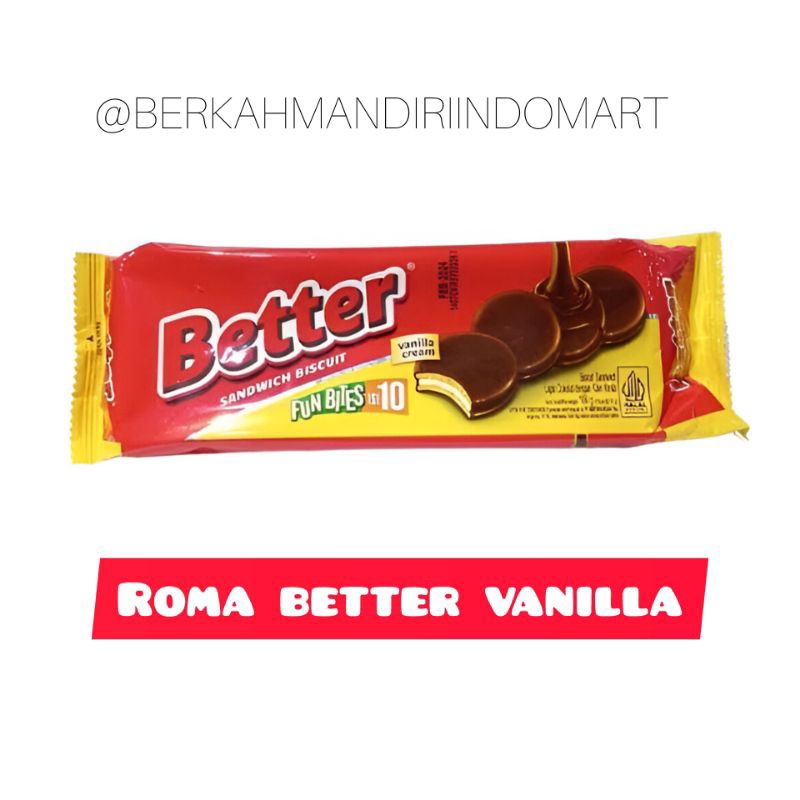 

Roma better sandwich vanilla pack 100 gram