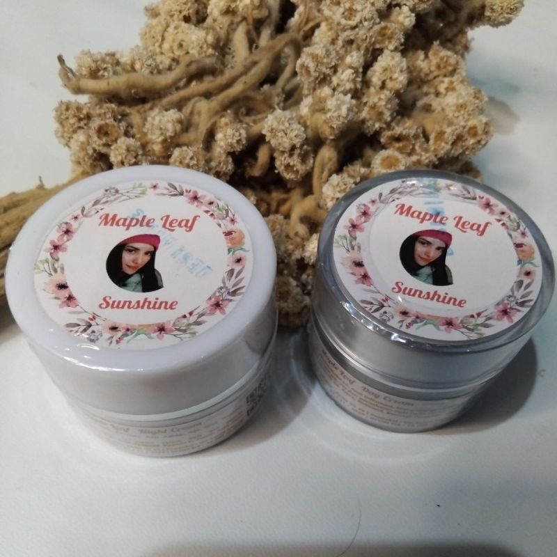 Maple Leaf Skincare Cream Siang Dan Cream Malam Penghilang Flek Hitam