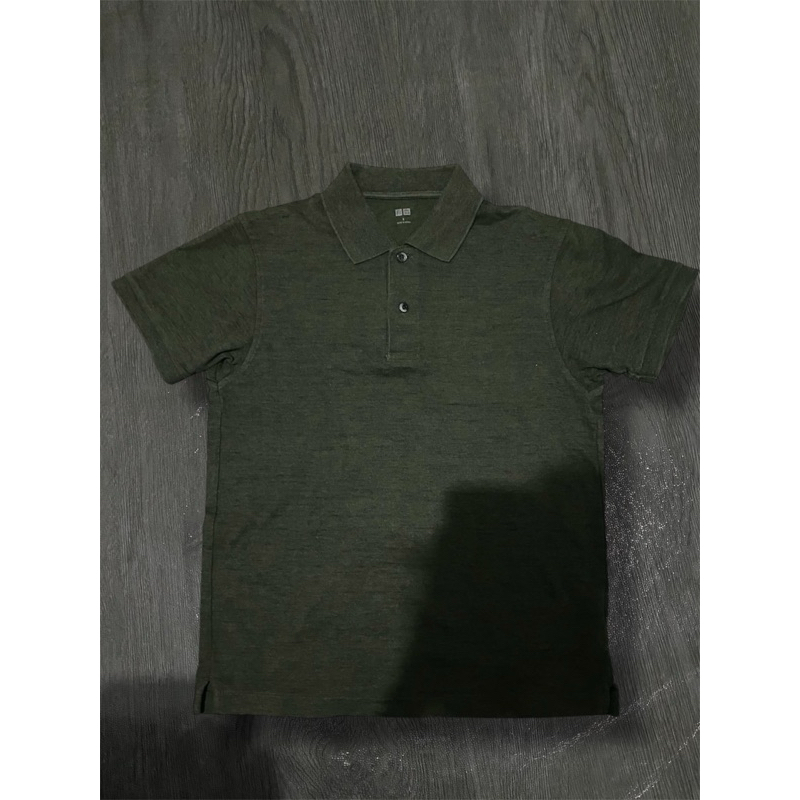 poloshirt uniqlo army