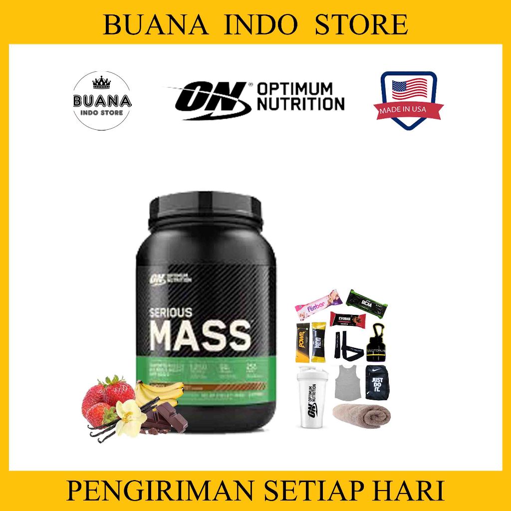 Optimum Nutrition Serious Mass 3 LB - Suplemen ON Gainer Fitnes 3LB