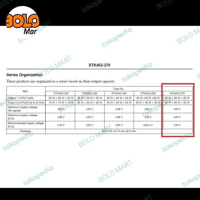 BISA GROSIR Kit STK 402-270 3ch (2.1) power amplifier ex. PIONEER XP EV31 asli / original **
