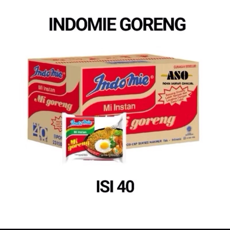 

Mie Indomie Goreng 1Dus Isi 40pcs