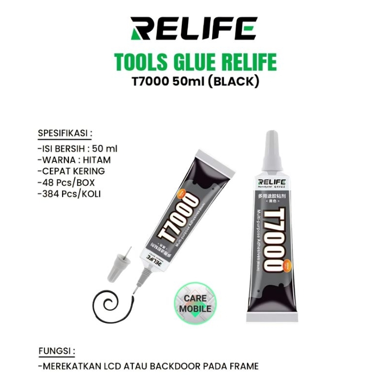 

TOOLS GLUE/LEM LCD ORI RELIFE T7000 50mL (BLACK)