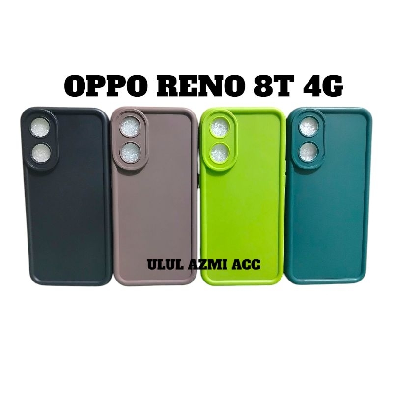 Case Matte Rose Hp Oppo Reno 8T 4G Softcase Pelindung Kamera
