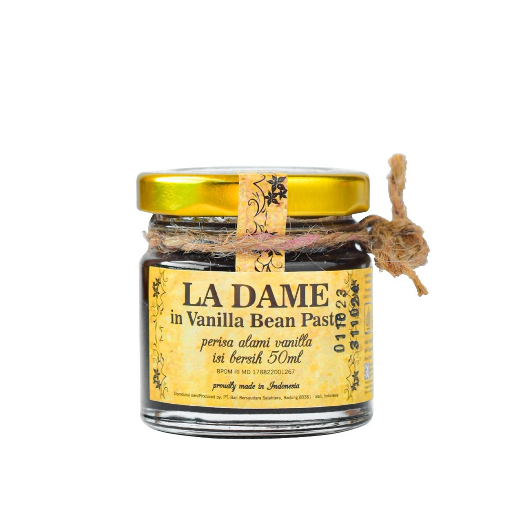 

LA DAME VANILLA BEAN PASTE JAR 50ML X 1, VANILLA EXTRACT TANPA ALKOHOL
