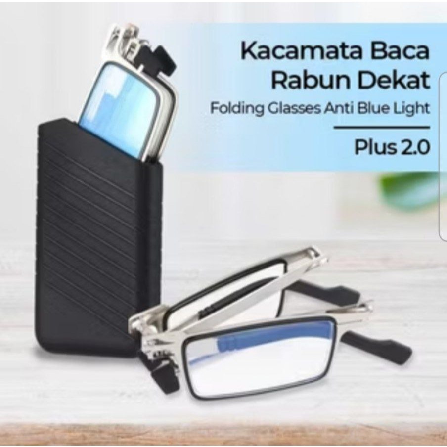 Kacamata German Ultra Ringan Titanium Sekrup Lipat Kacamata Baca