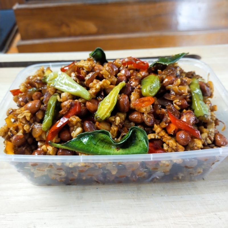 

Kering kacang tempe pedas 300gr