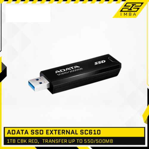 ADATA SSD EXTERNAL SC610 1TB CBK RED