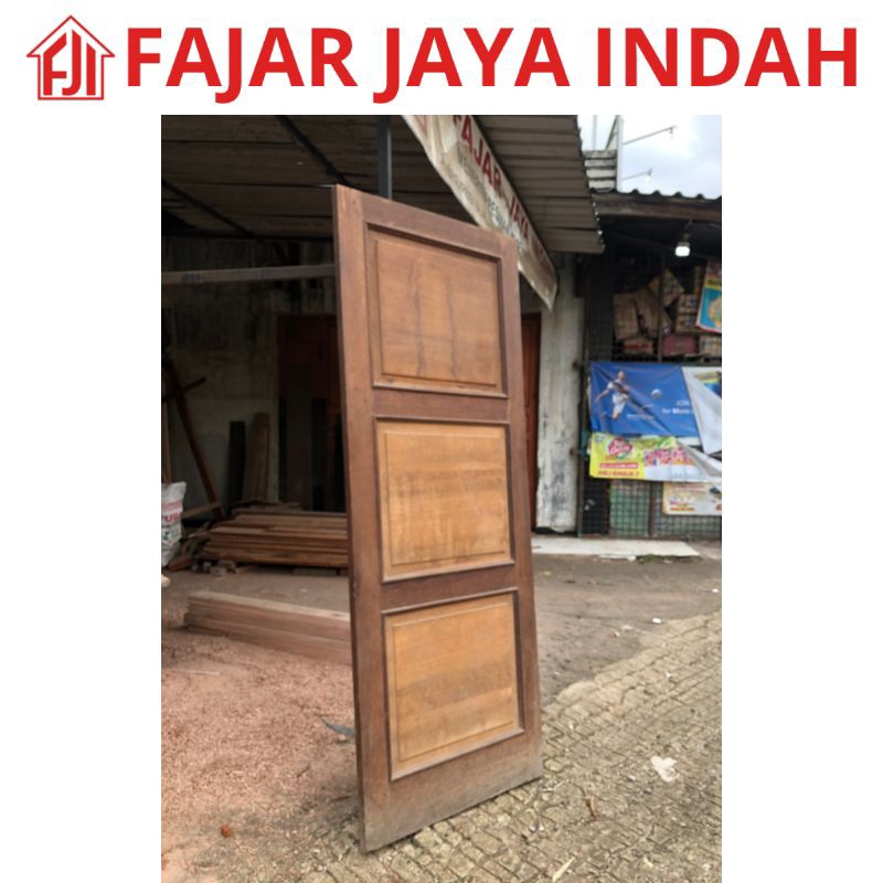 Pintu Kayu Merbo Oven Minimalis Tipe Tiga Kotak