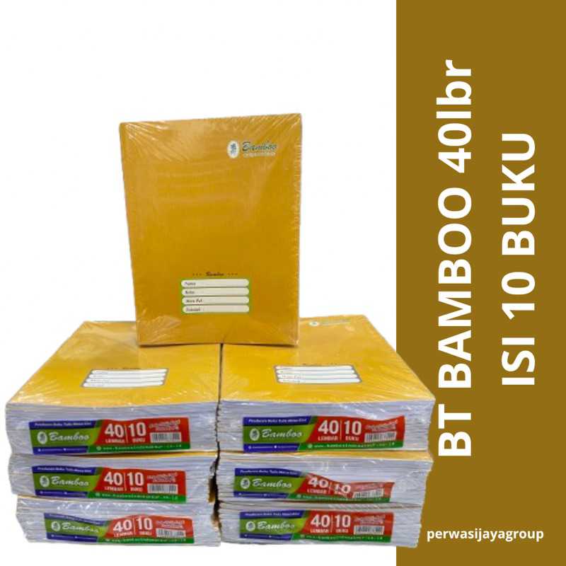 

BUKU TULIS BAMBOO 40|ISI 10 BUKU