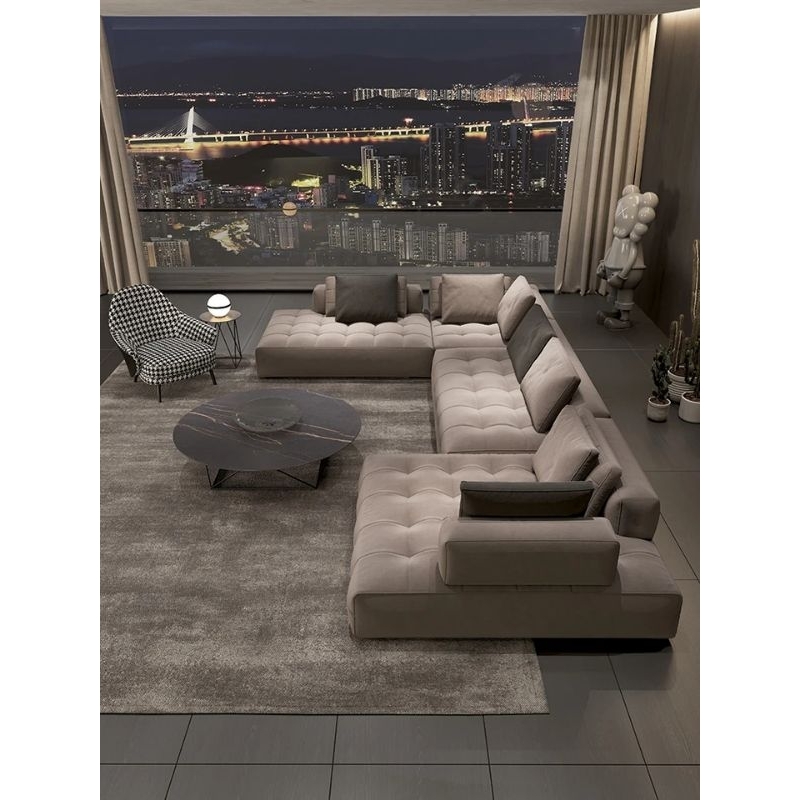 sofa leter L minimalis ruang tamu letter u bed mewah bergaransi