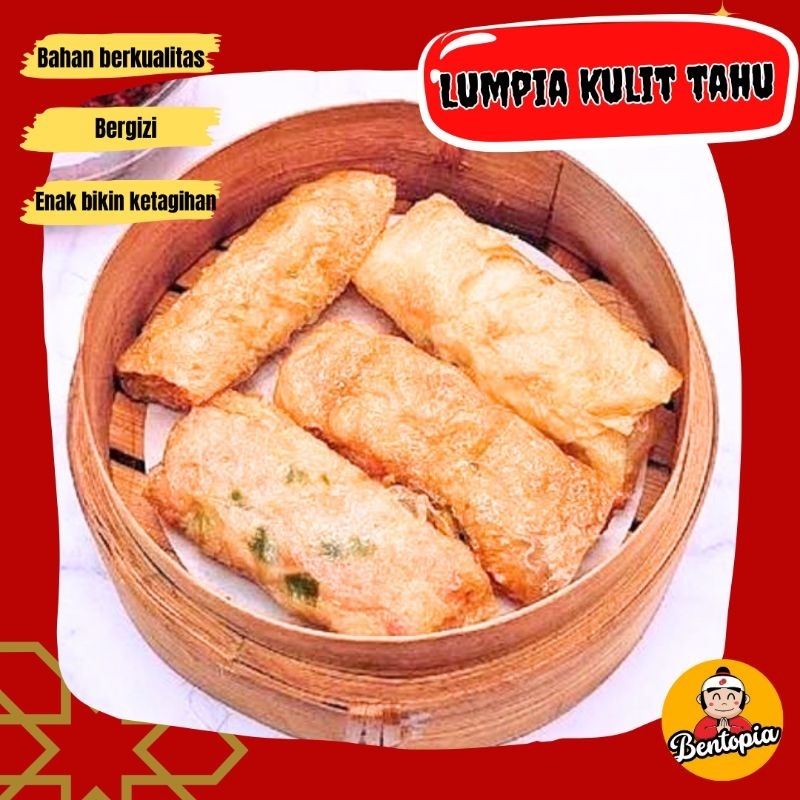 

Dimsum Kulit Tahu - Lumpia Kulit Tahu - Ayam udang kulit tahu