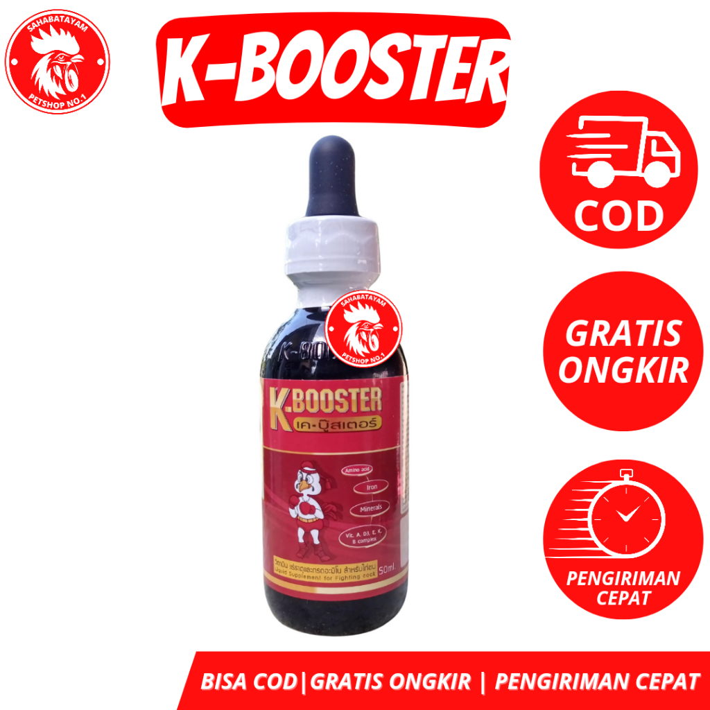 K Booster Obat Ayam Pucat Original Vitamin Suplemen Ayam Pucat Obat Ayam Anemia