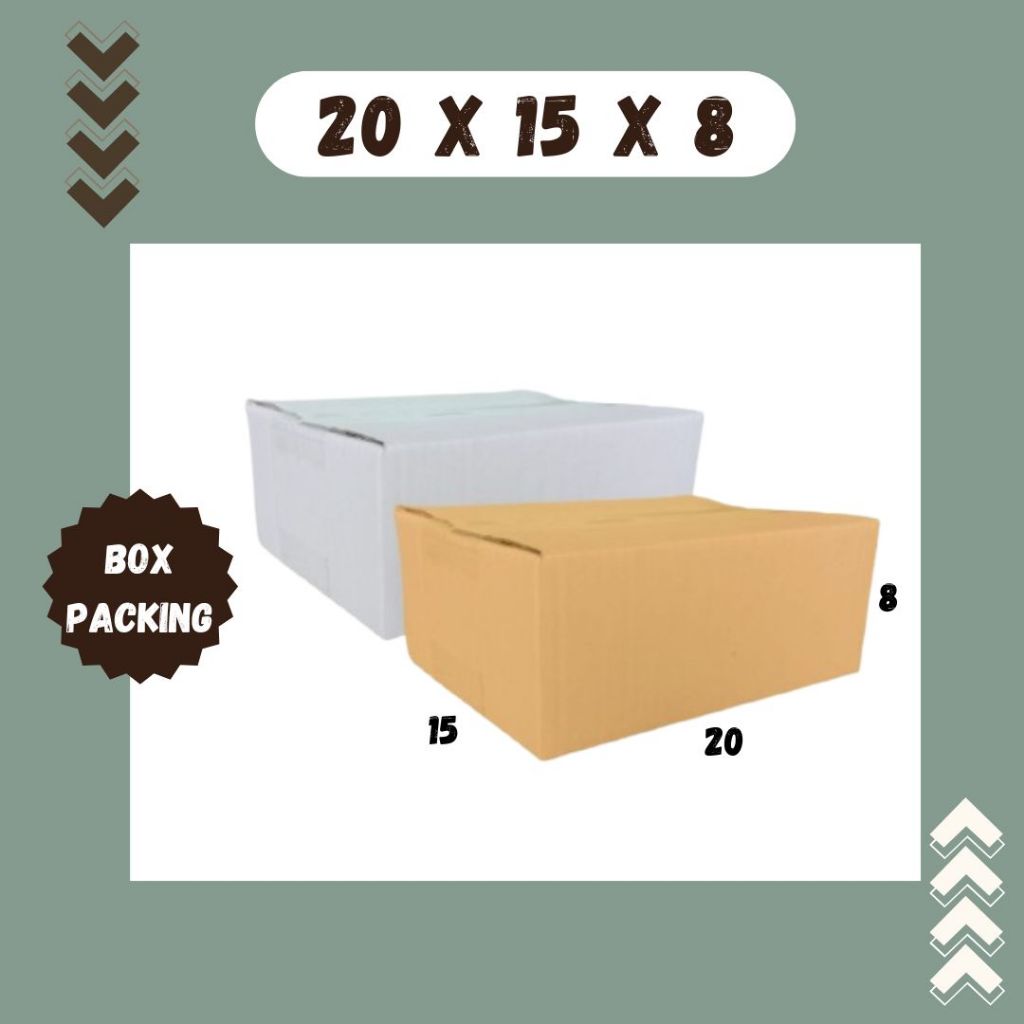 

Box 20x15x8 Kardus A1 Packing Karton Dus Kotak Kemasan Obat Mainan Olshop Souvenir Jamu Sparepart