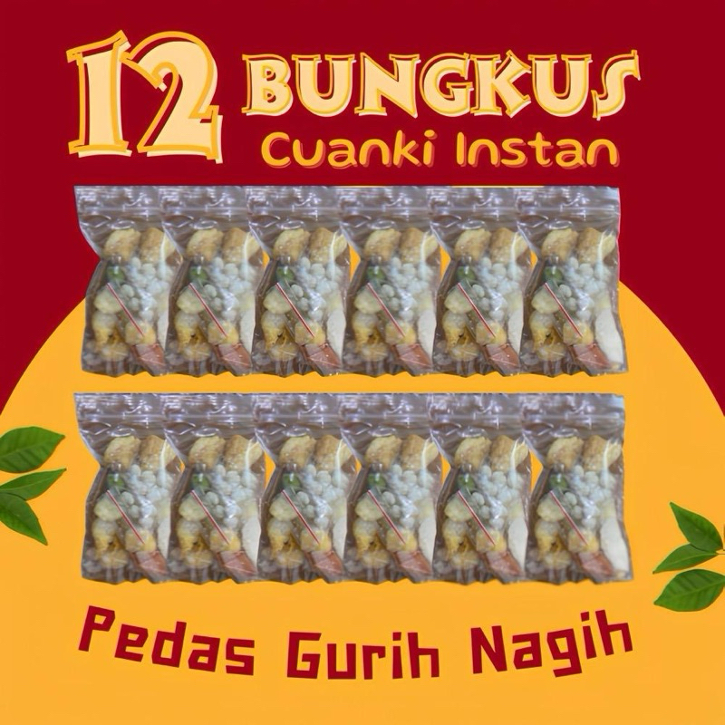 

CUANKI INSTAN 12 BUNGKUS PAKET USAHA MURAH