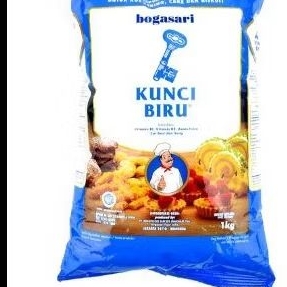

Tepung Kunci Biru 1KG Tepung Terigu Protein Rendah