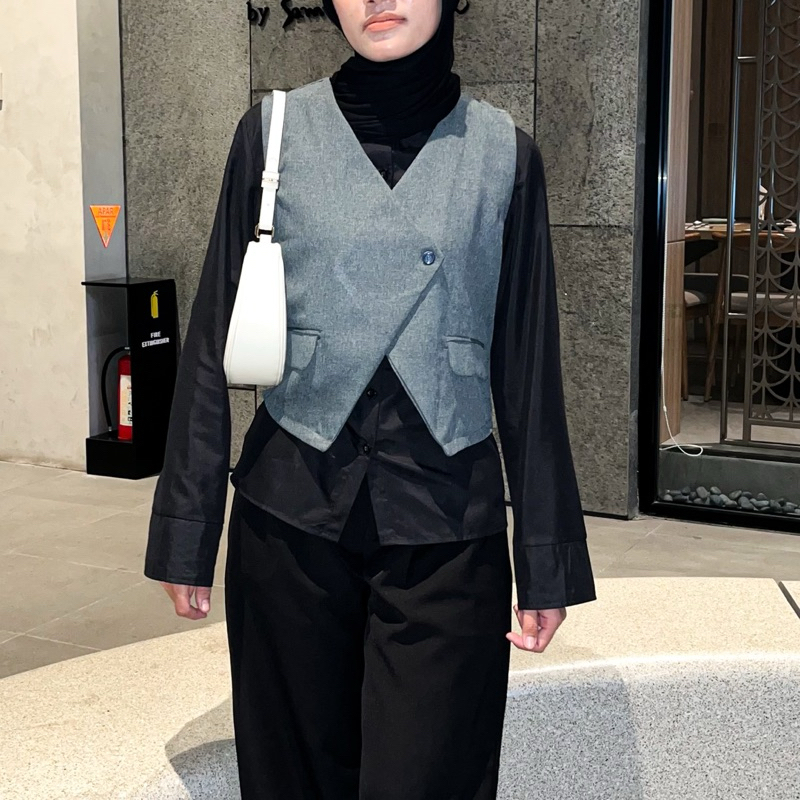 Vest Wanita Zalina Abu / Vest Polos / Atasan Wanita / Vest Wanita