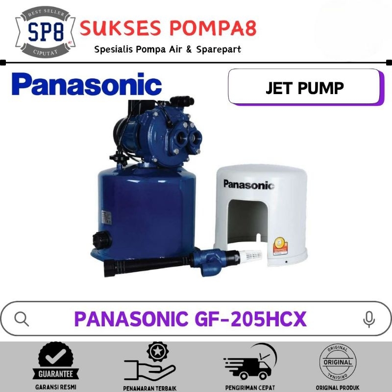 Pompa Air Panasonic GF-205 HCX Otomatis / Pompa Air Jet Pump