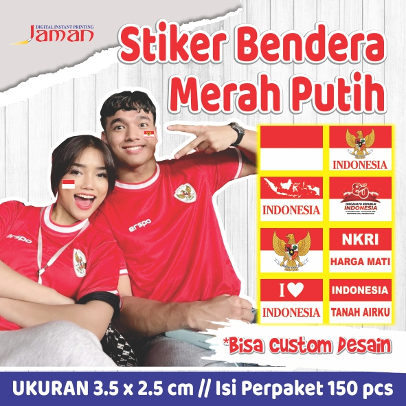 

Stiker Pipi Merah Putih 150 Pcs / Sticker Bendera Pipi / Stiker Tempel Pipi / Ukuran Besar Dewasa / Ukuran 2.5 x 3.5 cm / TERMURAH