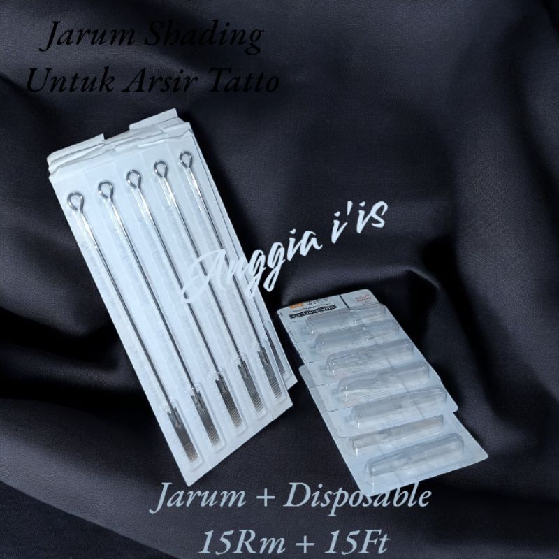 1 Pasang Jarum + Disposable Tatto, 15RM + 15FT / RM15 + FT15 Sepasang Jarum + Disposable Tips / Disp