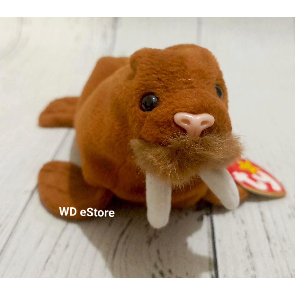 Boneka Anjing Laut TY Beanie Baby, Paul