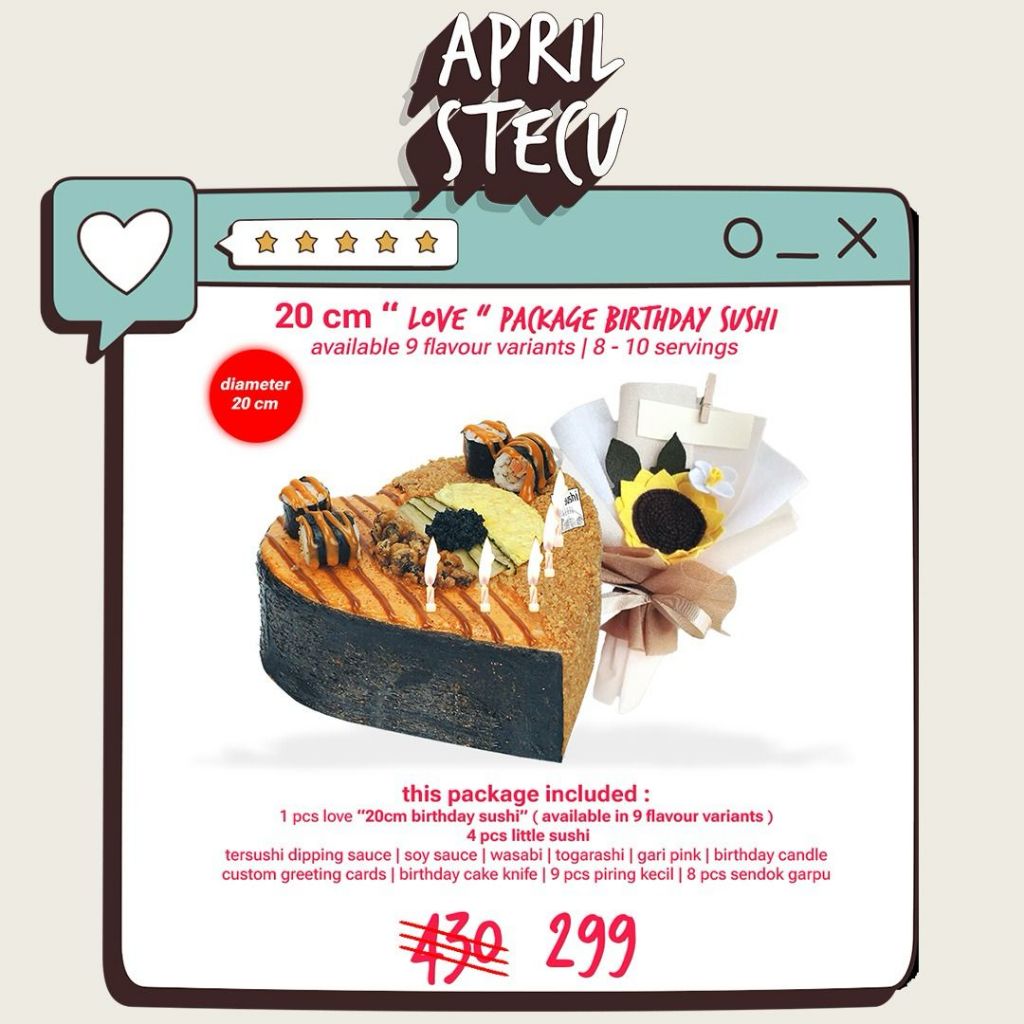 

Love Package Birthday Sushi Promo