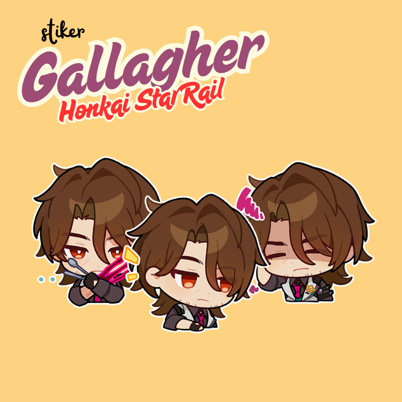 

STIKER GALLAGHER HSR | STICKER HONKAI STAR RAIL GALLAGHER VINYL ANTI AIR