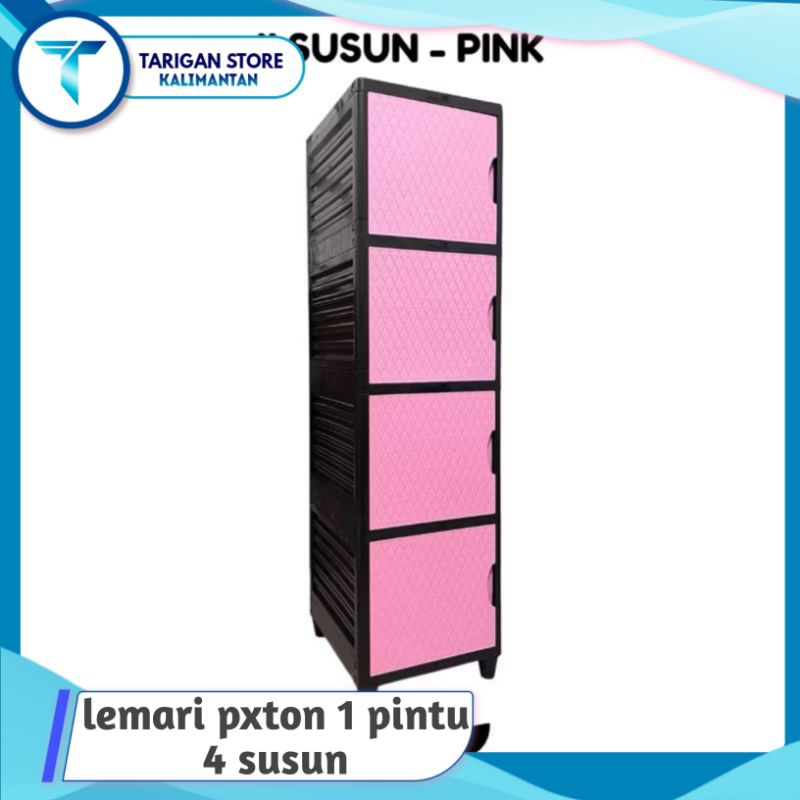 Ready lemari pxton 1 pintu 4 susun/Lemari Baju serbaguna/