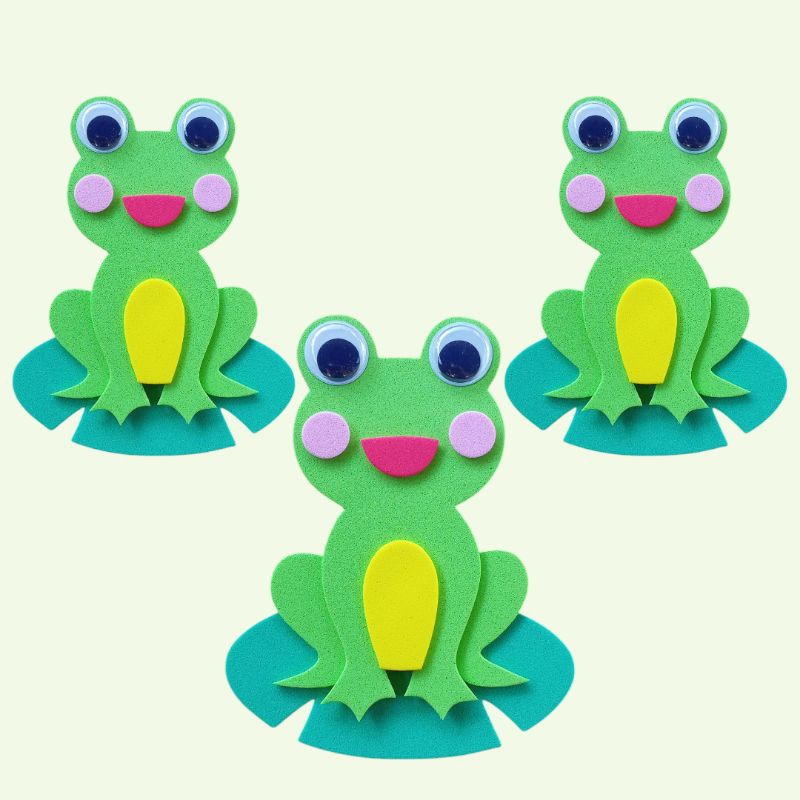 1 pcs/hiasan kodok/hiasan katak/hiasan rumput/hiasan bunga/hiasan dinding kelas tk/hiasan dinding ke