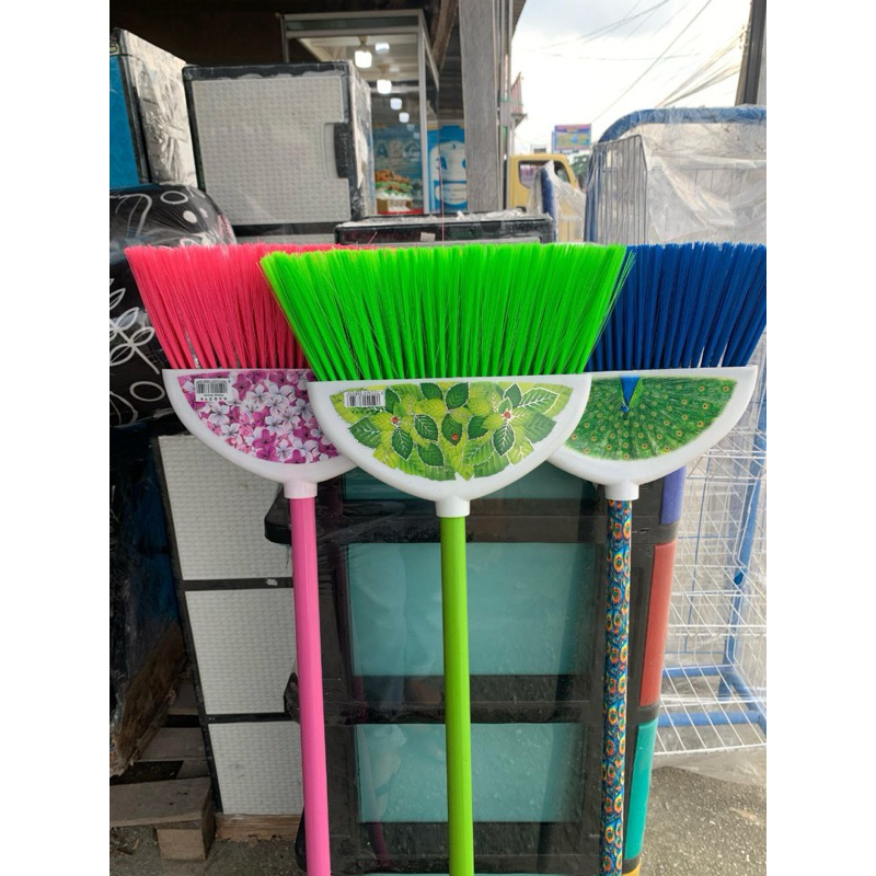 Sapu Nilon Bunga Sapu Plastik warna Sapu Lantai Broom pink Nagoya 810