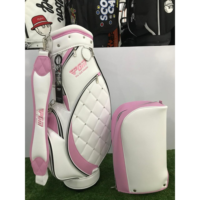 TAS GOLF WANITA WHITE PINK NEW 100%