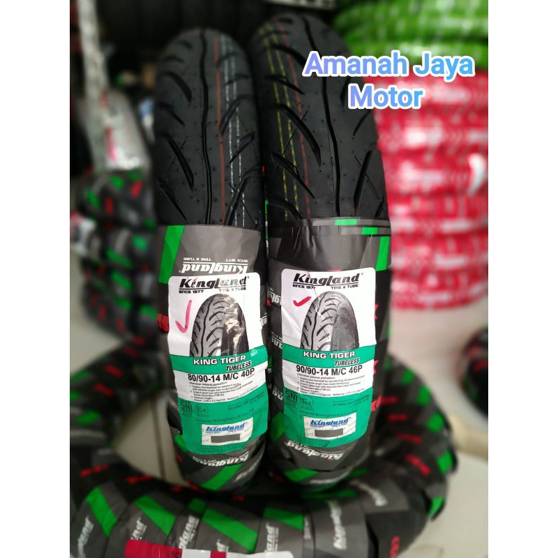 (Promo) Ban motor matic TL/TT depan dan belakang kingland Original (70/90-14, 80/90-14, 90/90-14)Gra